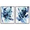 Stupell Industries Abstract Blue Splash 2 pc Framed Giclee Wall Art Set Design by June Erica Vess